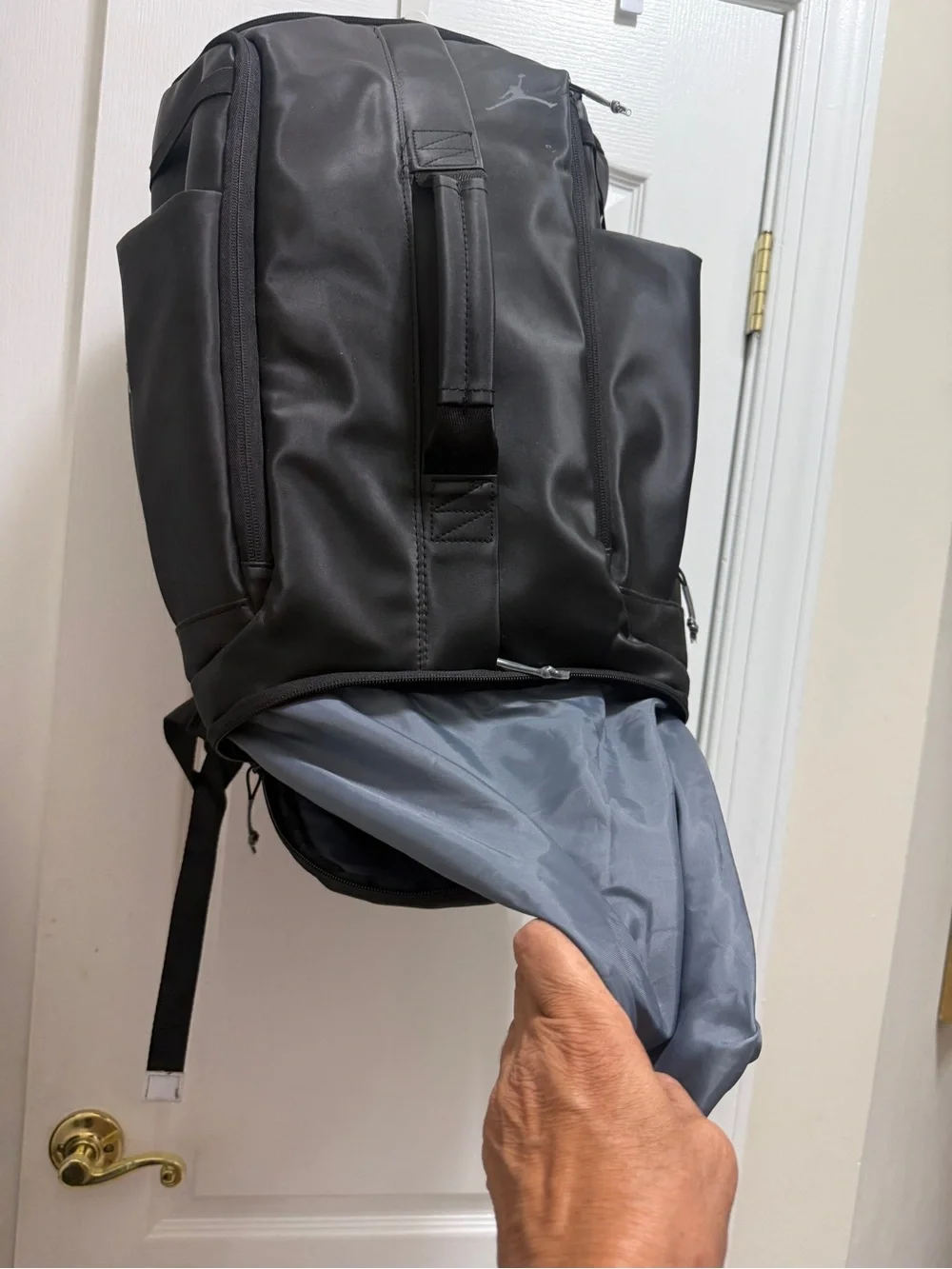 Jordan Black Men's Athletic Backpack with Subtle Jumpman